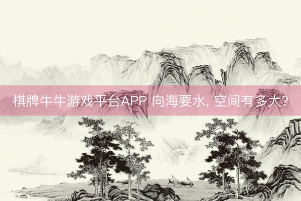 棋牌牛牛游戏平台APP 向海要水， 空间有多大?
